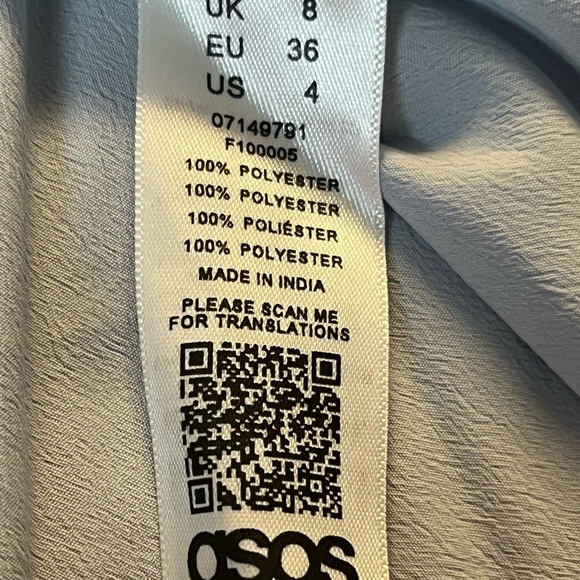 ASOS High Low Dress with Embroidered Floral Design Maternity Size 4 - Picture 7 of 7